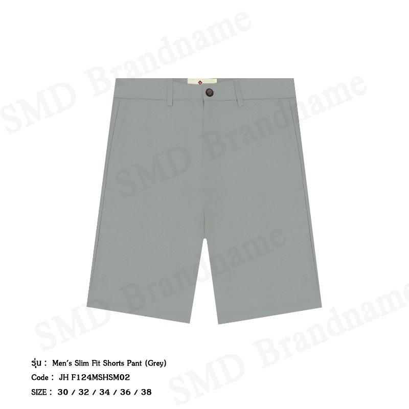 John Henry กางเกงขาสั้นผู้ชาย รุ่น Men's Slim Fit Shorts Pant (Grey) Code: JH F124MSHSM02