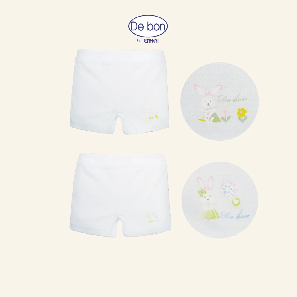 de bon by Enfant กางเกงในบ็อกเซอร์เด็กหญิง แพ็ค 2 ตัว