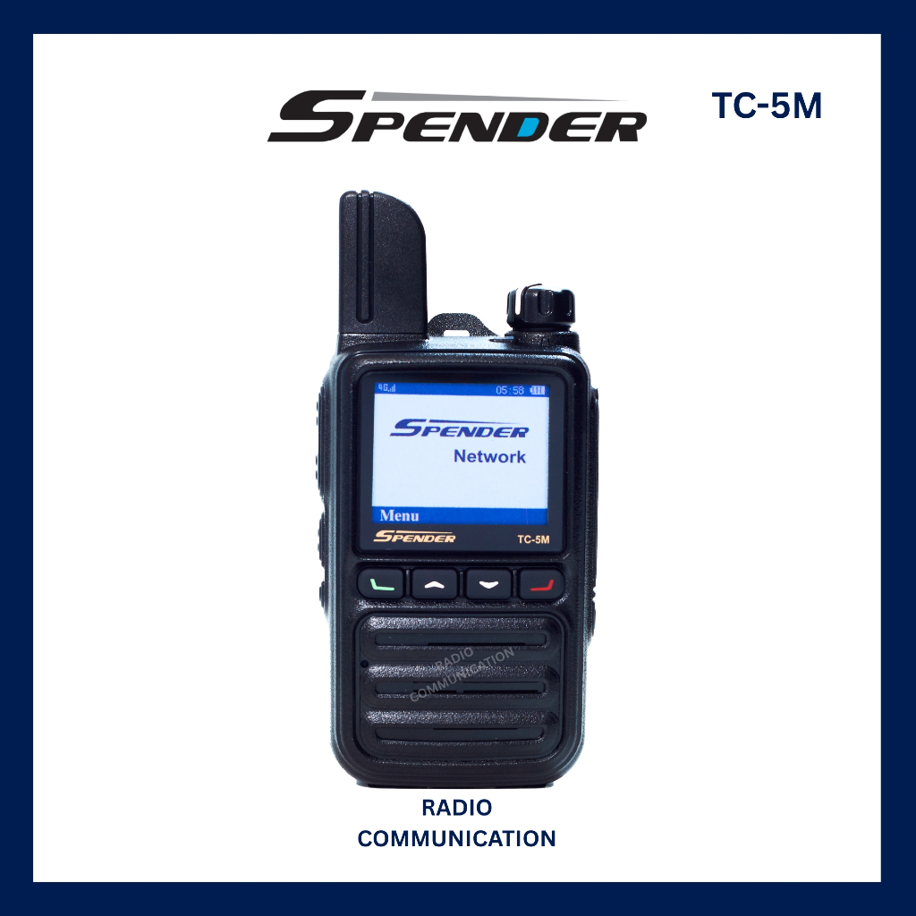 SPENDER TC-5M วิทยุใส่ซิม (ยกเว้นใบอนุญาตพก) มีทะเบียนกสทช. ประกัน 2 ปี