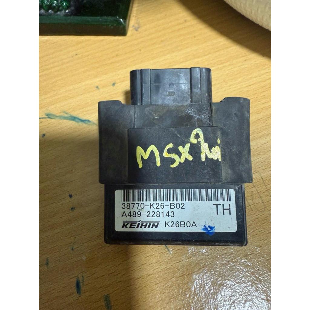 กล่องไฟMSX-SFรหัสK26-B02แท้ติดรถมือ2(รับประกันไฟไม่ออกเคลมได้ค่ะ)