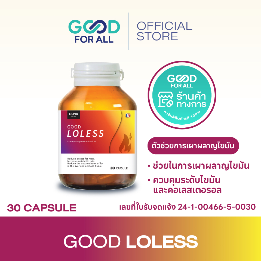 Goodforall Good Loless I กู๊ด โลเลส - เบิร์นไขมัน  ลดมวลไขมันส่วนเกิน
