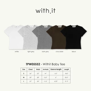 Withit signature baby tee เสื้อยืดเบบี้ - TPW05552