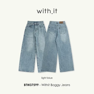 Withit Baggy Jeans กางเกงยีนส์ทรงแบคกี้ - BTW37599