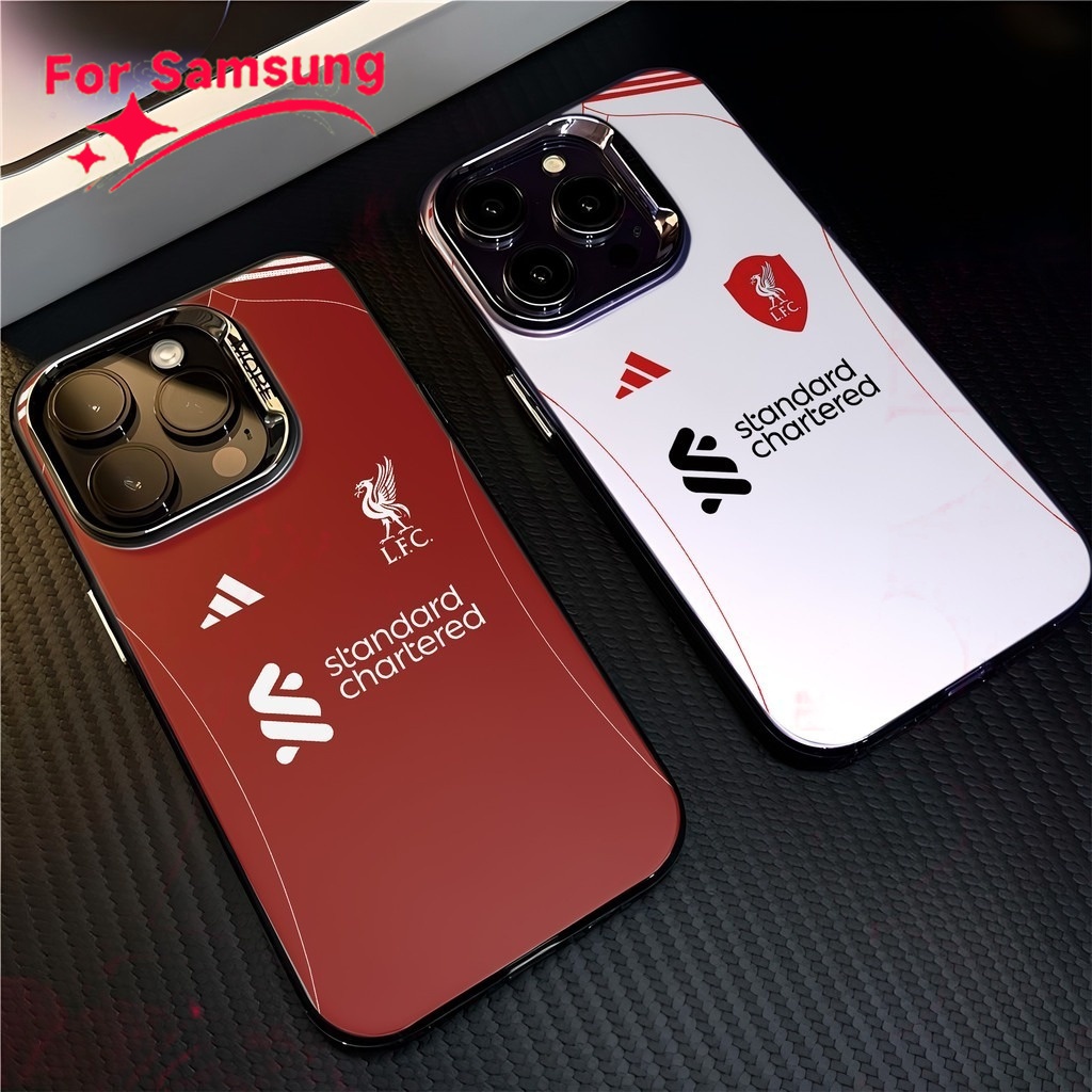Liverpool คอลเลคชั่นใหม่ เคสสําหรับSamsung Galaxy A15 A54 แฟชั่นชุบโลหะCool Creativeแบรนด์อินเทรนด์เคสซิลิโคนอ่อนนุ่ม