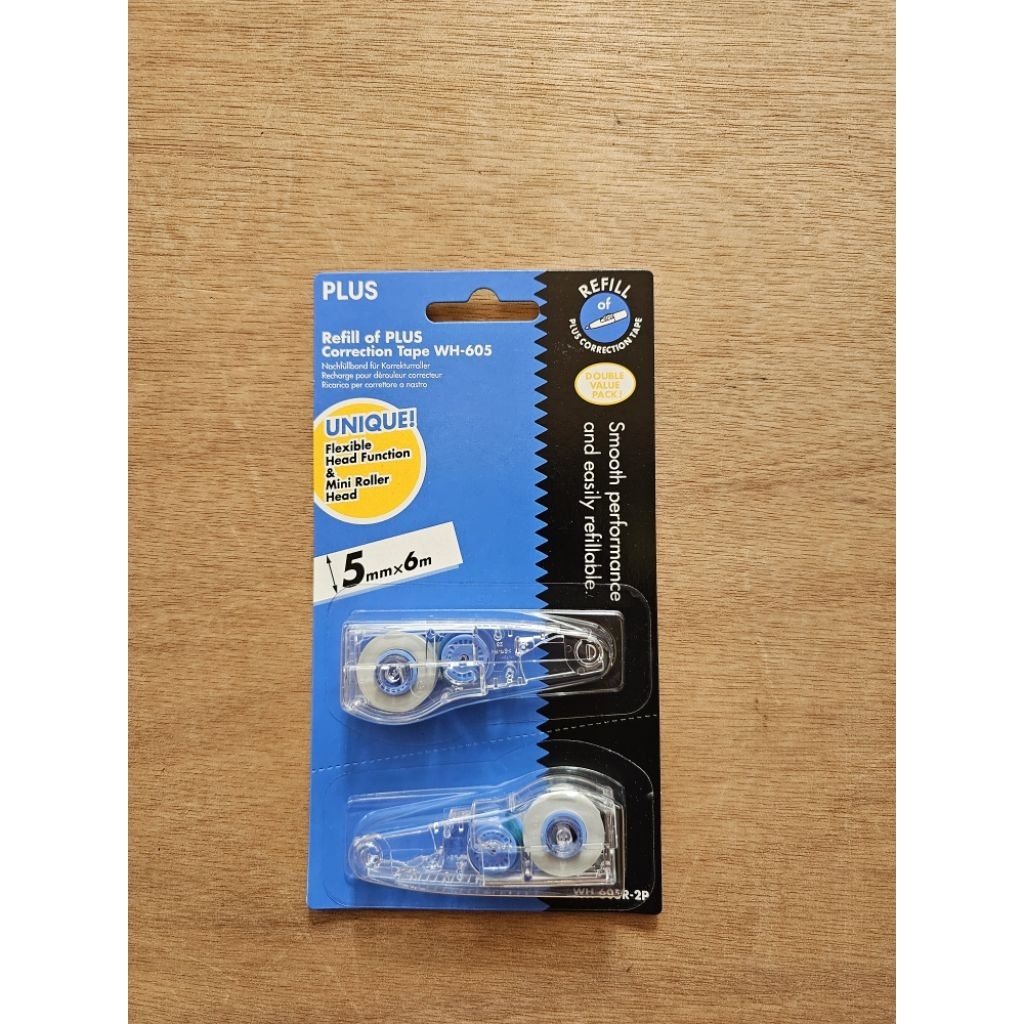 รีฟิวเทปลบ PLUS WH-605-R-2P