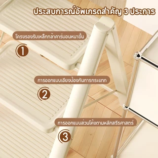 Moon บันได ชั้นวางของ บันไดพับได้ บันไดตากผ้าได้ บันไดอลูมิเนียม แข็งแรงทนทาน รับน้ำหนักได้ 1000KG(2/3/4/5ชั้น)