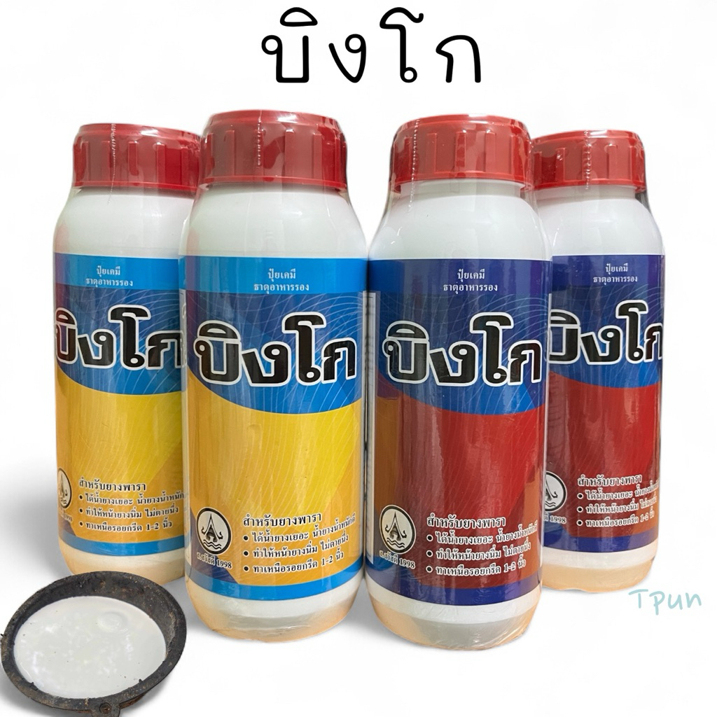 บิงโก 500ซีซี น้ำยาทาหน้ายางพารา ช่วยเพิ่มปริมาณน้ำยาง