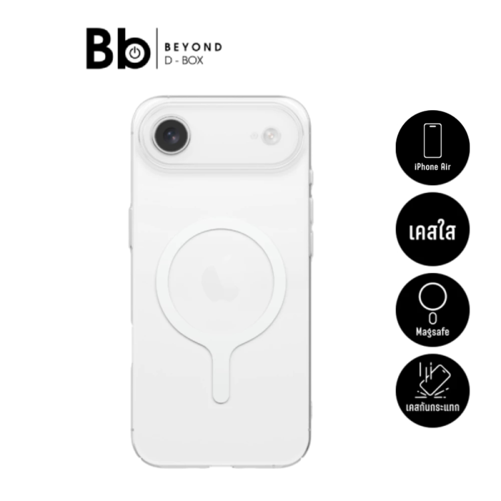 เคส Uniq iPhone Air Magclick Airsuit Glossy Clear/White by BB Beyond D-Box