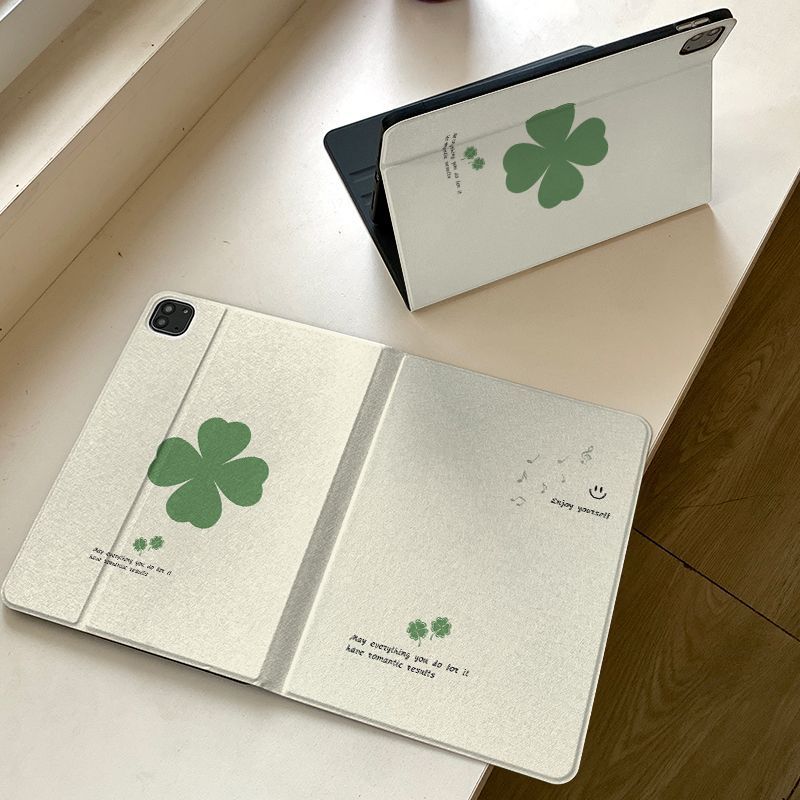 เคสไอแพด หมุน 360° วัสดุPC โคลเวอร์สี่แฉกนำโชค Gen10 Gen9 Gen8 Air7 13“ สำหรับ iPad Air5 Air4 Pro11 ราคา ถูกที่สุด ดีลบีเคเค แกลเลอรีภาพที่ 9