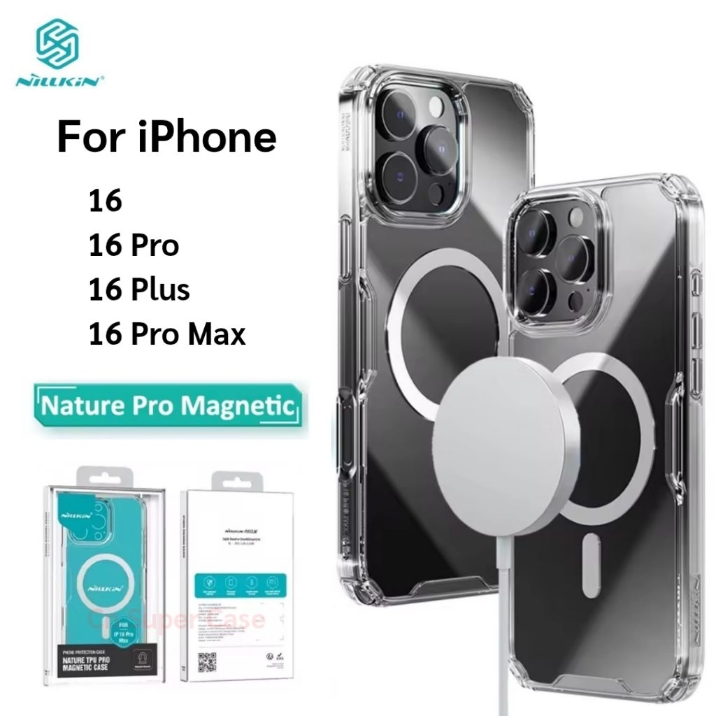 Nillkin เคสสำหรับ iPhone 16 Pro Max/16/16 Pro/16 Plus เคสกันกระแทก ขอบยาง TPU [ ส่งด่วนจากไทย ]