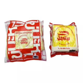 บะหมี่ไข่ แผ่นเกี๊ยว อย่างดี ตรา นำชัย ขนาด 500 กรัม (10 ก้อน)