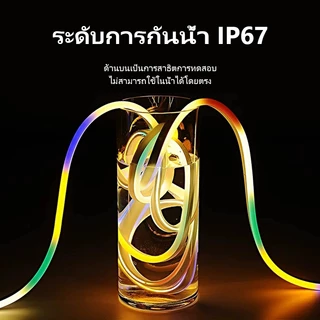 ไฟนีออนแบบยืดหยุ่นพร้อมไฟเปลี่ยนสี RGB 220V รองรับ APP และรีโมทคอนโทรลสำหรับ KTV Bar เทศกาลงานปาร์ตี้ตกแต่งสมาร์ทไลท์