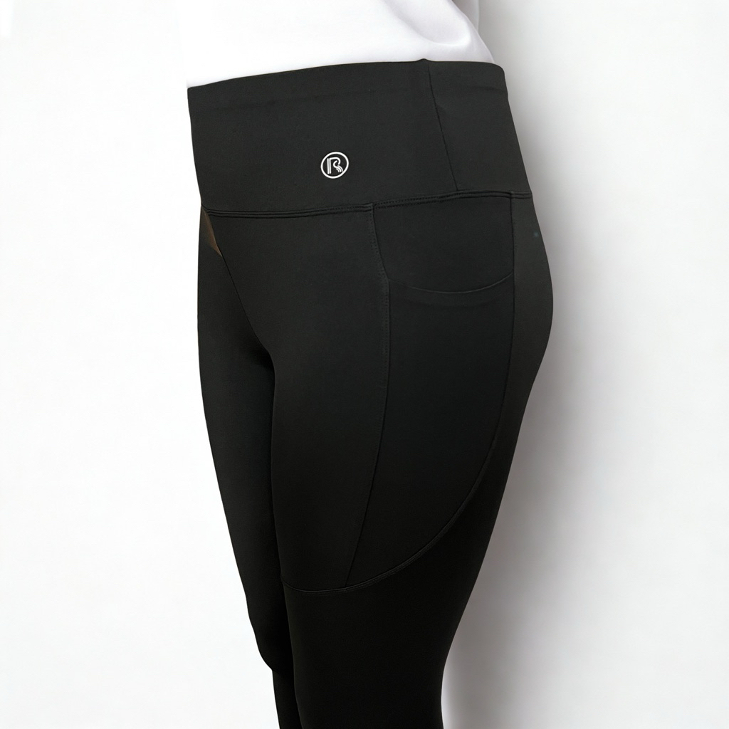 plussizeรุ่นใหม่มีกระเป๋าใส่ของกางเกงเลกกิ้งกีฬาออกกำลังกายไซส์ขนาดใหญ่ขายาวขาสั้นผู้หญิงเอวสูงใส่ฟิตเนสวิ่งโยคะ รูปที่ 6