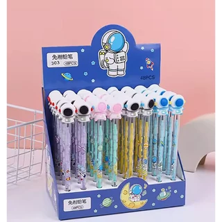 🎀 กล่อง 48 ด้าม สุ่มลายการ์ตูน✏️ดินสอต่อไส้ ดินสอเปลี่ยนไส้ ลายการ์ตูนน่ารักน่าใช้ เครื่องเขียนสำนักงาน โรงเรียน