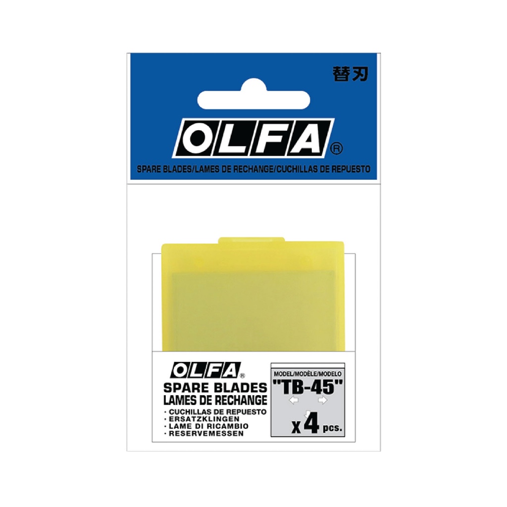 OLFA ใบมีด TB-45 แบบ 4 ด้าน ใช้สำหรับ OLFA T-45 Scraper เครื่องขูดสำหรับงานหนัก