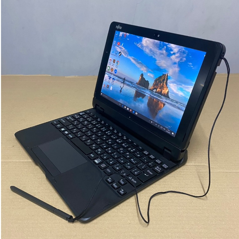 แท็บเล็ต 2in1 Fujitsu ArrowsTab Q509/VE Celeron-N4000(RAM:4GB/SSD:125GB)พร้อมคีย์บอร์ด+ปากกาตรงรุ่น