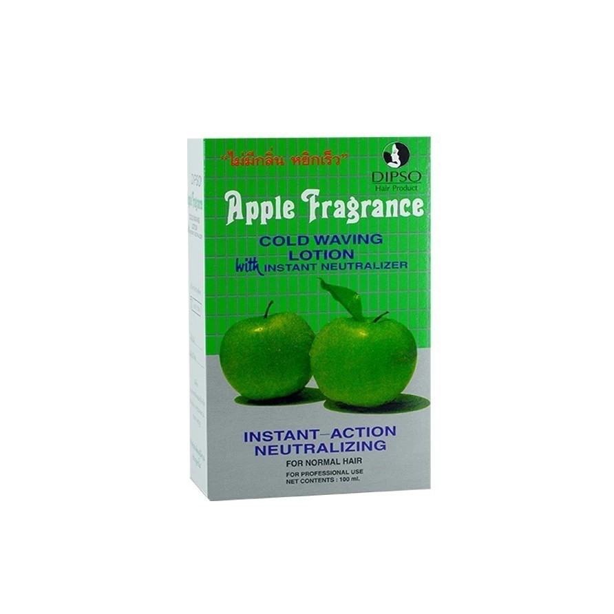 น้ำยาดัดผม ดิ๊พโซ่ กลิ่นแอปเปิ้ล 100 มล. DIPSO APPLE FRAGRANCE COLD WAVING LOTION 100 ml.**ดัดแอปเปิ้ล**