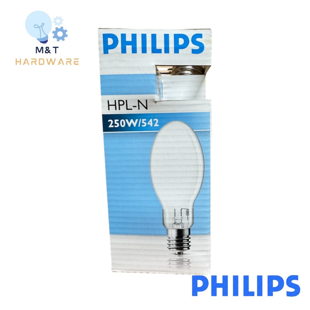 PHILIPS ฟิลิปส์ หลอดเมอร์คิวรี่ HPL-N 250W/542 ขั้ว E40 หลอดแสงจันทร์ MERCURY