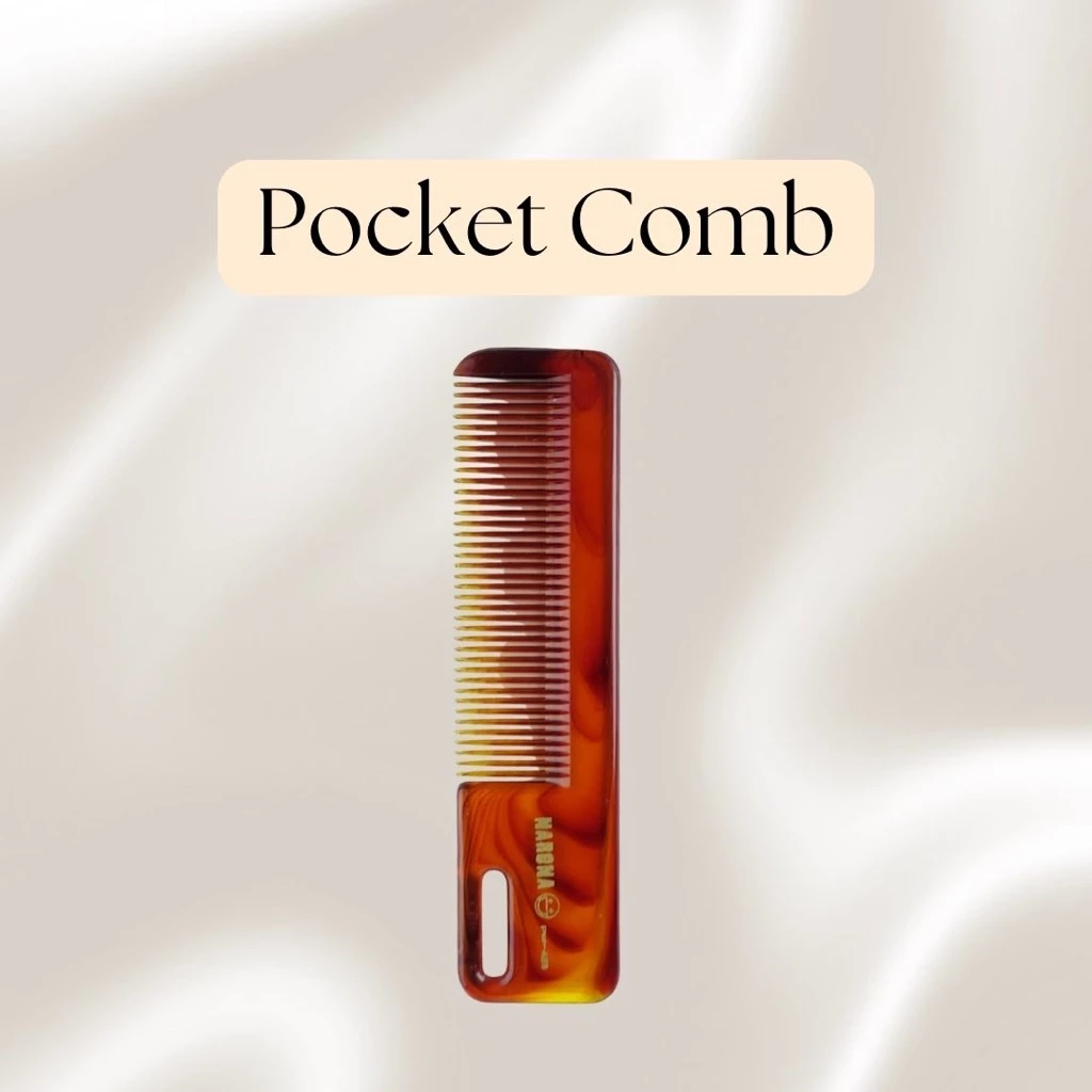 หวีสีชา หวีสั้น สีชา หวีพก หวีเล็ก Pocket comb