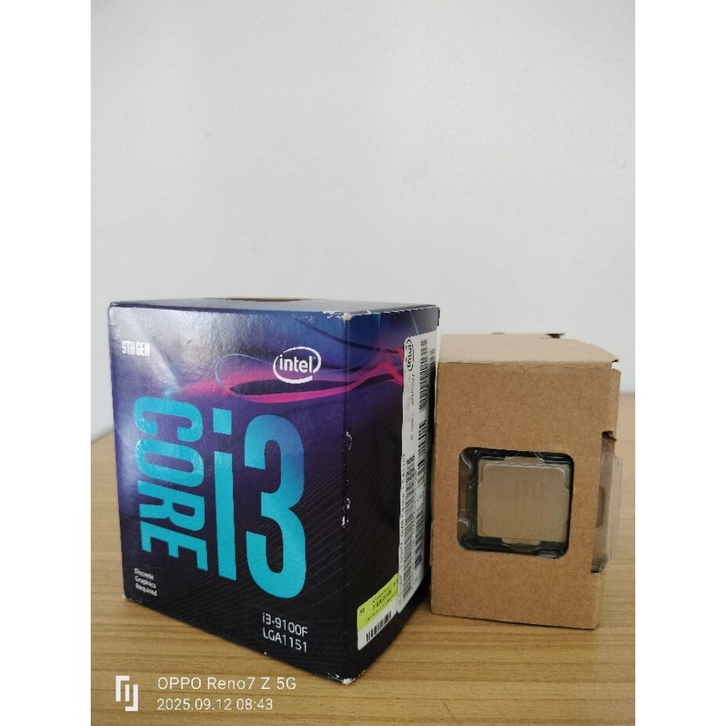 CPU INTEL CORE I3-9100F 3.6GHz GEN 9 มีกล่อง ไม่มีพัดลม