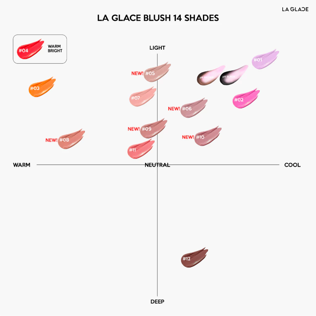 LA GLACE Baebie Vibes Cream Blush บลัชครีม 12 สี เกลี่ยง่าย thumbnail 8