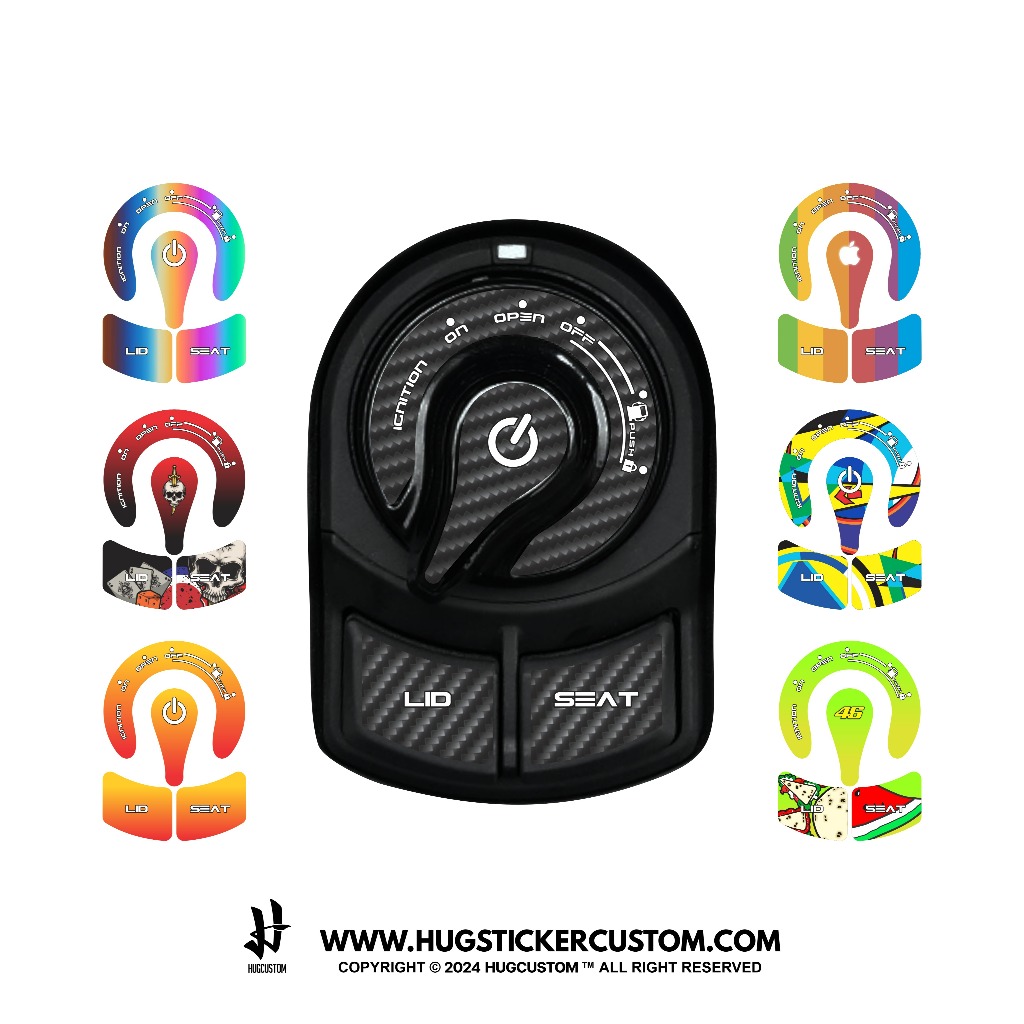 Hugsticker สติ๊กเกอร์ติดสวิทช์กุญแจ XMAX 300