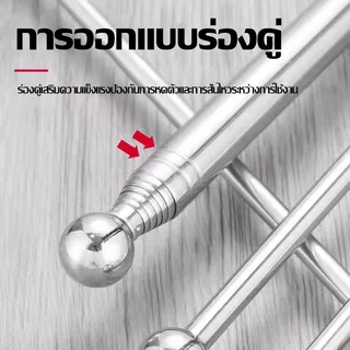 （COD）ค้อนเคาะกระเบื้อง สแตนเลสยืดหดได้ ค้อนตรวจโพรงผนัง พื้น กระเบื้อง หัวกลมตัน ด้ามจับนุ่ม ใช้ตรวจบ้าน งานช่าง ทนทาน