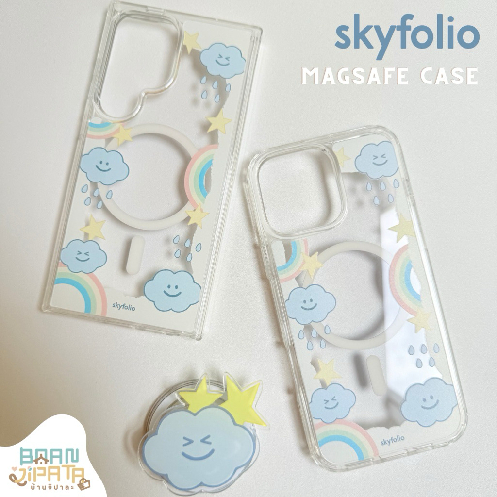 ••พร้อมส่ง/ของแท้••อัพเดท ลายใหม่ i17/S25/zflip6 !! Skyfolio เคสแม่เหล็ก