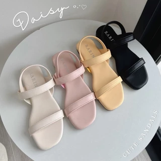 Rarin รุ่น [ Daisy ] 36 - 41 รองเท้าแตะรัดข้อ พื้นนุ่ม สีหวานละมุน ***เท้าไม่เรียวแนะนำเพิ่มไซส์***