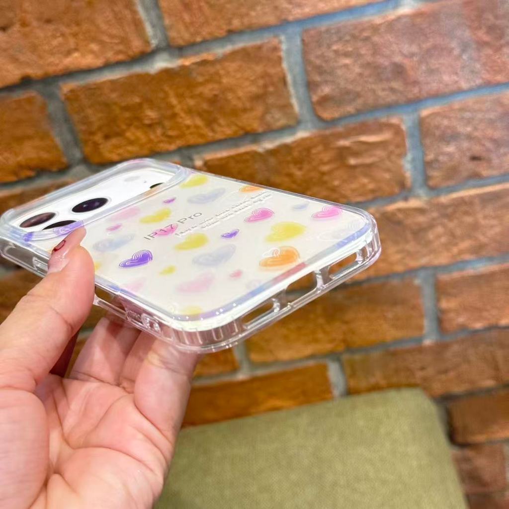 BK  popphone เคสโฮโลแกรม ลายโบว์ ลายหัวใจ งานกล่อง สำหรับรุ่นไอโฟน17promax IP17 IP17pro IP17Air - รูปที่ 2