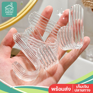🤍พร้อมส่ง🤍 ตะขอแขวนผนังอะคริลิค แบบใส ตะขอตัวเจ  ตะขอติดผนัง ตะขอแขวนผนัง J Acrylic J Hooks