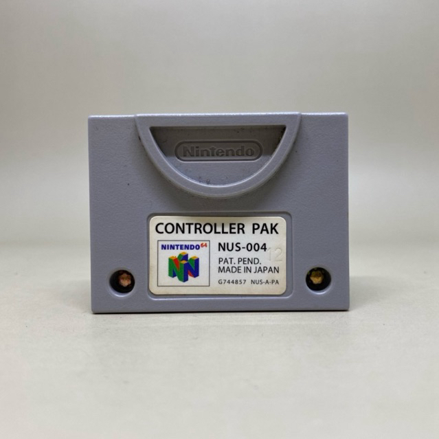 (N64) Original Nintendo 64 CONTROLLER PAK | NUS-004 | Nintendo 64 Memory Pack | เมมโมรี่การ์ดแท้ สำห