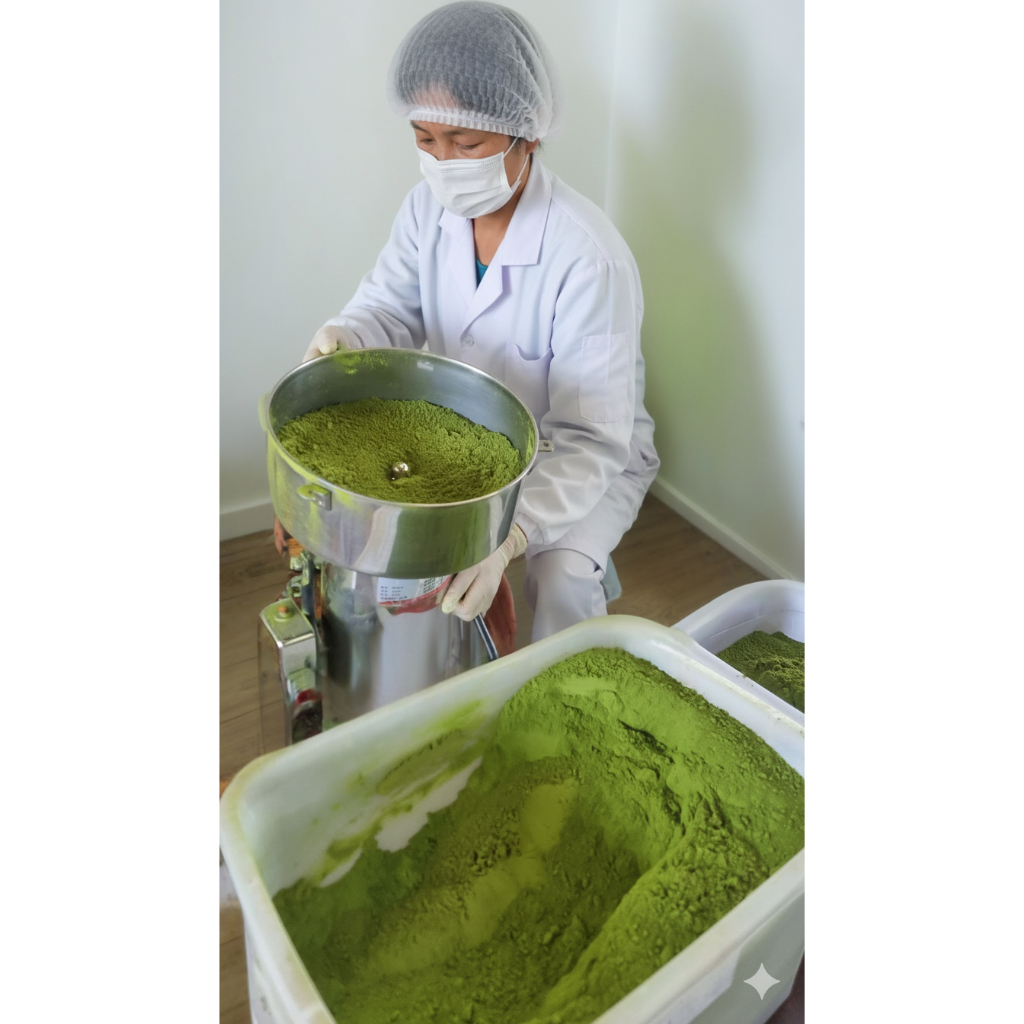 ผงใบมะรุม ใบมะรุมผง (Moringa Leaves Powder) ผงล้วน100% กลิ่นหอม สีเขียวเข้ม แบบ (ซอง) - รูปที่ 4