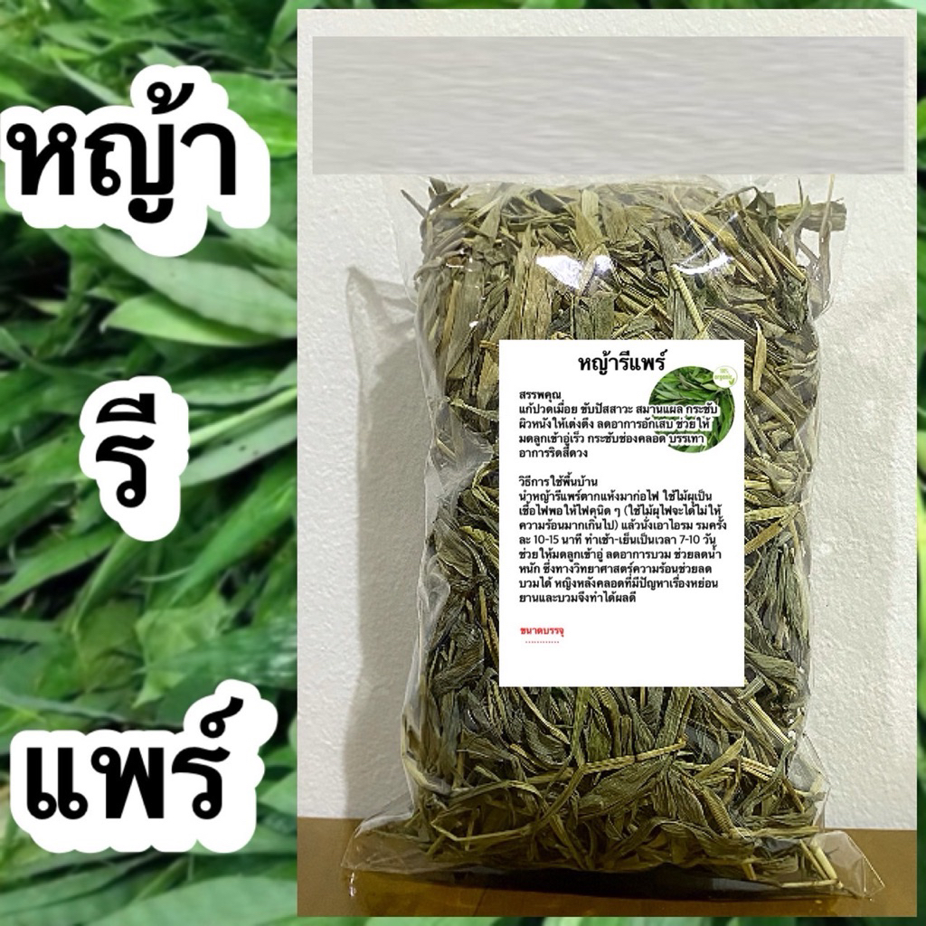 หญ้ารีแพร์ มีขนาด 50g 100g หญ้ารีแพร์แห้ง หญ้าฮี๋ยุ่ม สมุนไพรไทยคืนความสาว