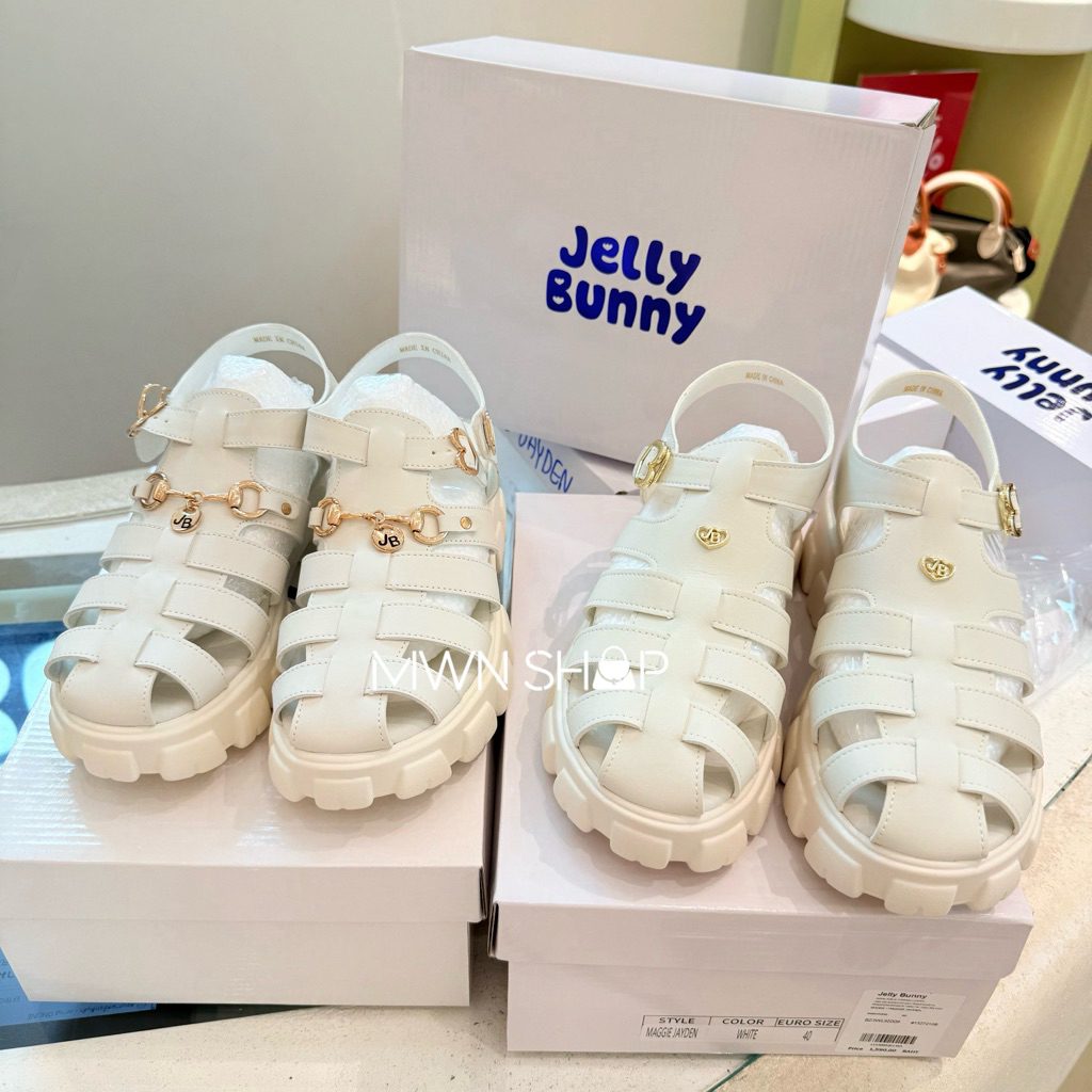 Jellybunny รองเท้า มีโค้ดลด30% maggie jayden , ema รองเท้าส้นสูงรัดส้น ของแท้จากชอป