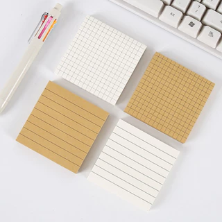 <พร้อมส่ง> กระดาษโน๊ต มีกาว 50แผ่น Colored Stickey Note 7.5*7.5cm เครื่องเขียน โน๊ต กระดาษจด