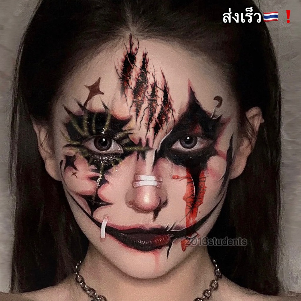 🇹🇭❗️🎃[ส่งเร็ว]แทททูแผลเป็นฮาโลวีน แทททูเลือดปลอม แทททูฮาโลวีนแผลเป็น - รูปที่ 3