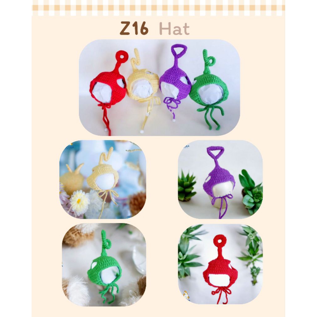 Z16 • หมวกแมวถัก • คอสตูมแมว • หมวกลูกสุนัข ราคา ถูกที่สุด ดีลบีเคเค