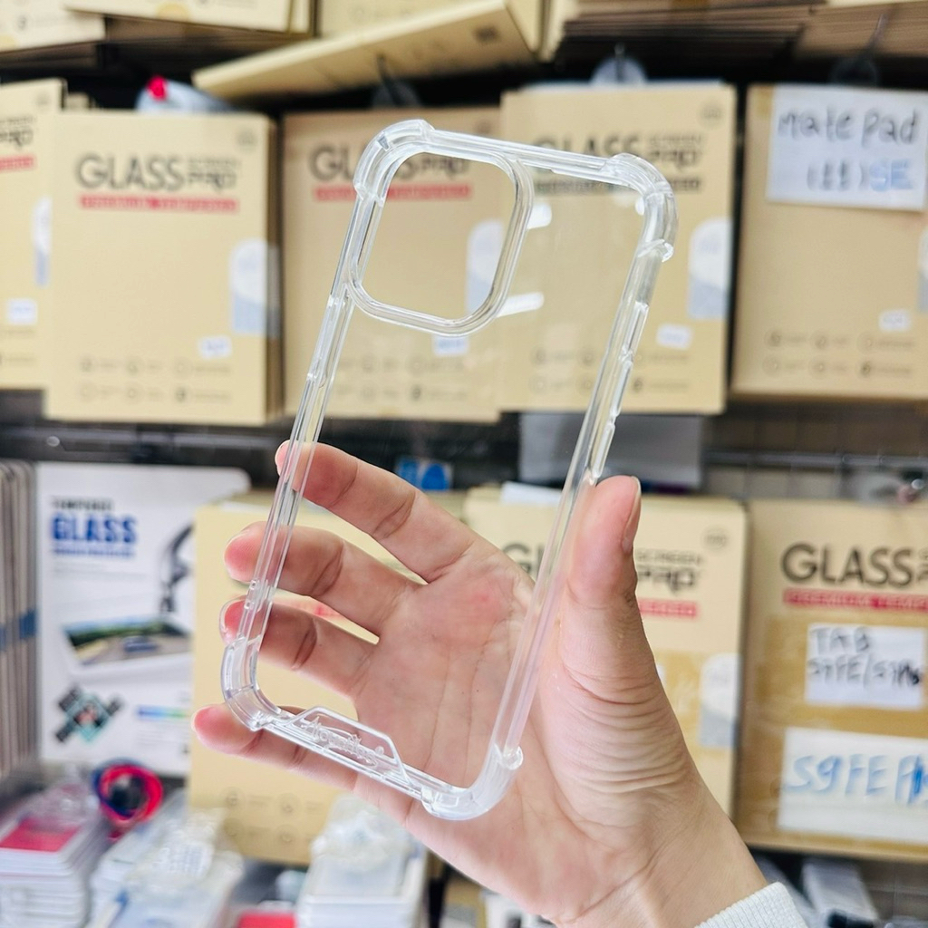 เคสใส ใช้สำหรับไอโฟน 13Mini 13Pro 13Promax 14Plus 14Pro 14Promax 15Plus 15Pro 15Promax เคสใสกันกระแท
