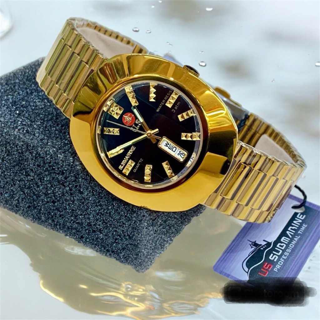 US SUBMARINE นาฬิกาผู้ชายรุ่น SUB-111MD ระบบควอทซ์ STANLESS STEEL หน้าปัดกว้าง 3.5cmตัวเรือนสแตนเลส