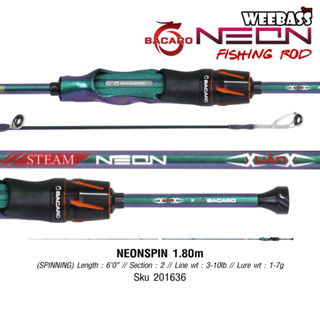 WEEBSS BACARO รุ่น- NEON เวท UL 5.6 และ 6 ฟุต คันสปินนิ่ง
