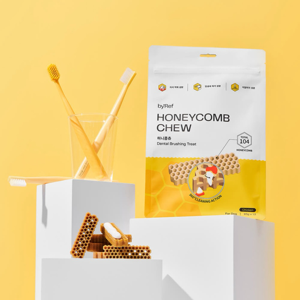 🍯Honeycomb Chew ขนมสุนัขทำความสะอาดฟัน รสไก่🍗