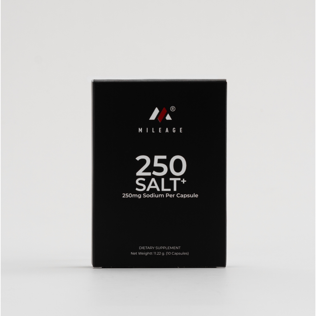 250SALT+ Mileage Ultra electrolyte capsules เกลือแร่แคปซูล สำหรับเล่นกีฬา