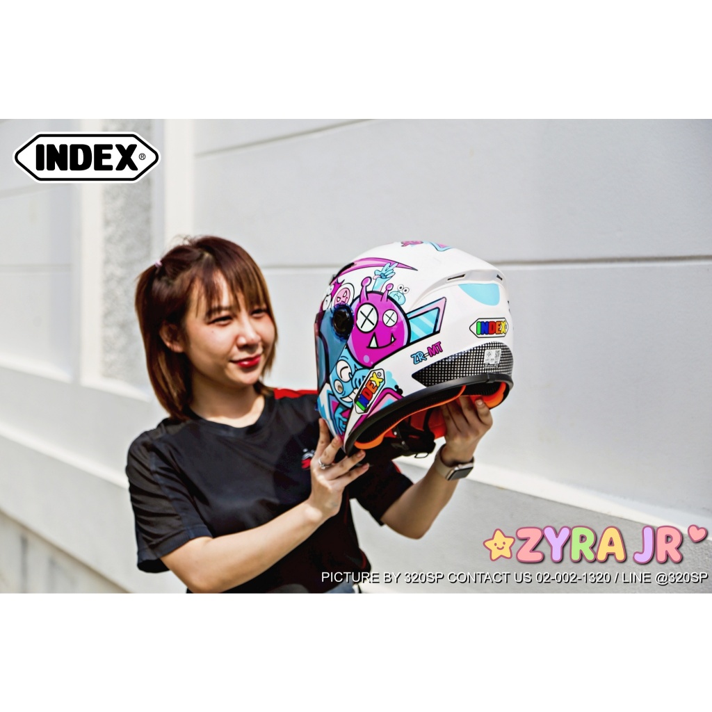 หมวกกันน็อค INDEX รุ่น ZYRA JR เหมาะกับเด็กและผู้หญิง ของแท้!! ส่งไว!!