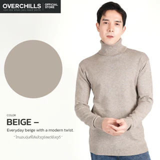 Overchills เสื้อไหมพรม​กันหนาว​ สำหรับ​ผู้ชาย​ ไซส์​ใหญ่​ เสื้อคอเต่า​ สเวต​เตอร์​ ผู้หญิง​ก้อใส่ได้​ SW0023