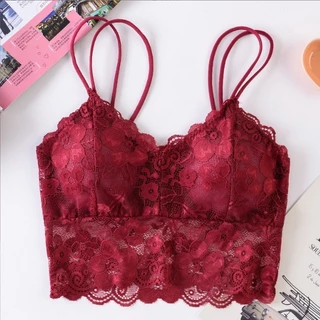 Kalora Bikinis เสื้อเกาะอก เสื้อชั้นใน บราไร้โครง สายเดี่ยวลูกไม้ เซ็กซี่ แฟชั่น ใส่สบาย เน้นความนุ่ม สไตล์เกาหลี N01