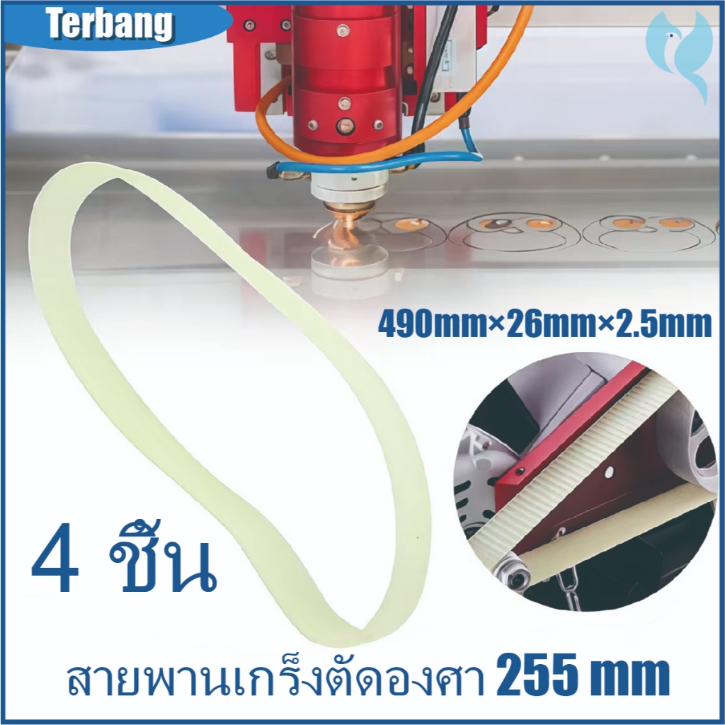 4 ชิ้น สายพานตัดมุมแบบฝัง 10 นิ้ว, สายพานเครื่องเลื่อยมุม