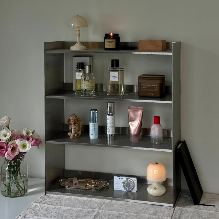 GARNET 🕰️Ritual Shelf in Stainless ชั้นวางของอเนกประสงค์ ผลิตจากสแตนเลส 304 แขวนผนังได้
