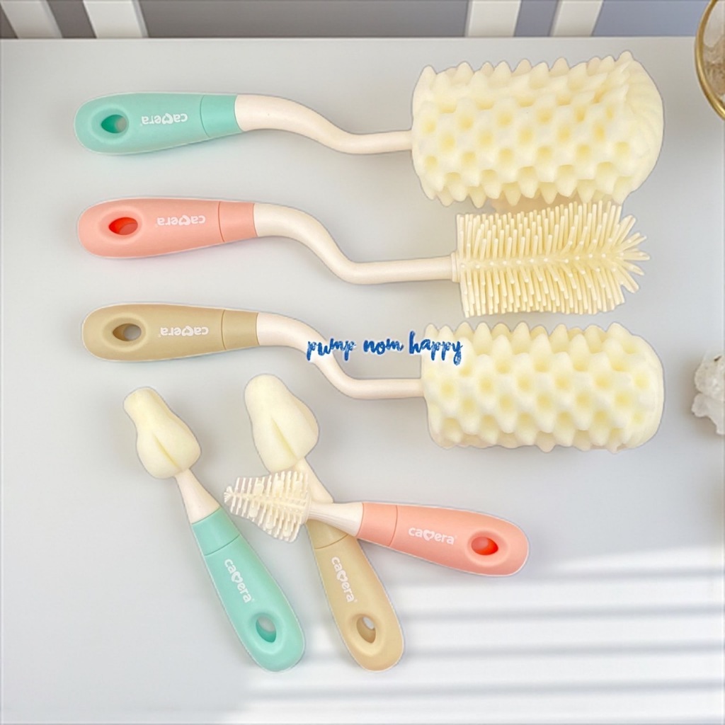 Camera Baby ชุดแปรงล้างขวดนมและจุกนม ชนิดซิลิโคน และฟองน้ำ หมุน 360 องศา ราคา ถูกที่สุด ดีลบีเคเค แกลเลอรีภาพที่ 6