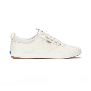 KEDS รองเท้าผ้าใบแบบผูกเชือก รุ่น CENTER III SLIP ON LEATHER สีขาว ( KW-CNTSLP-6-110 )